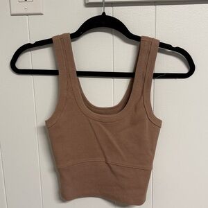 UpWest Ribbed Crop Tank Top